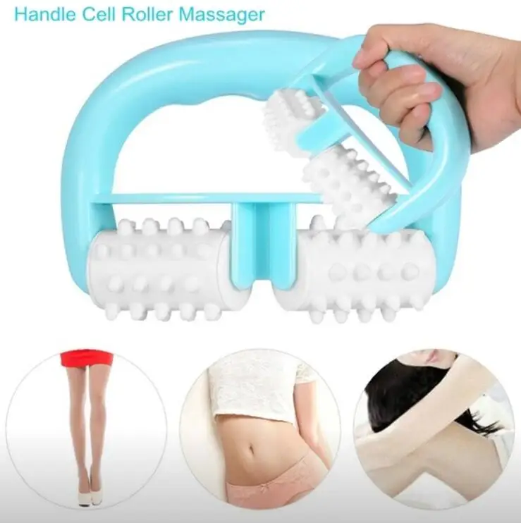 D Type Fat Burner Roller Massage Anti Cellulite Weight Loss Leg Abdomen Neck Buttocks Cellulite Massager Slimer Health Care Tool