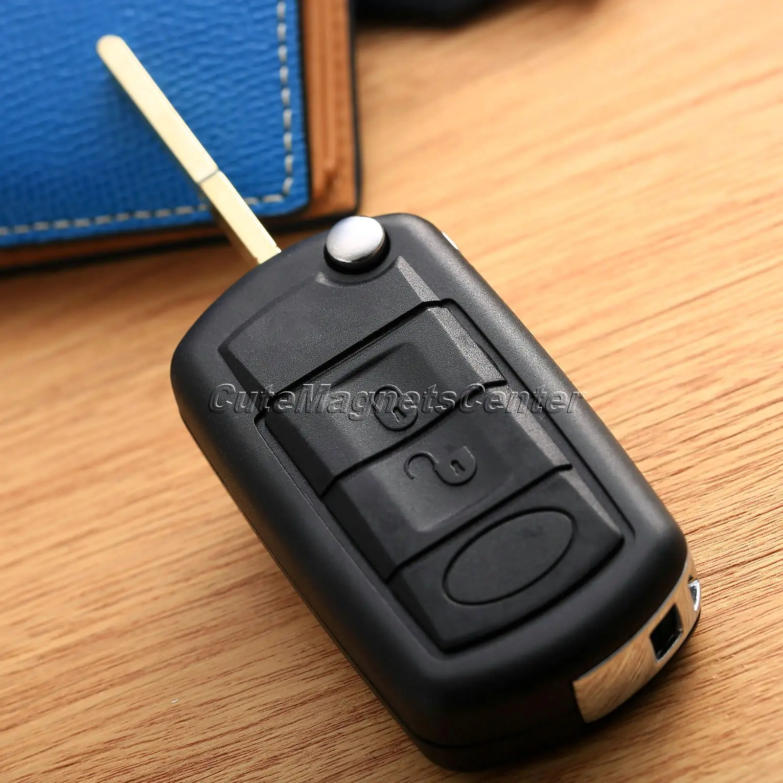 

3BTN Replacement Flip Car Key Shell Remote Folding Key Fob Case Cover Uncut Blade for Range Rover Sport Land Discovery 3 Rover