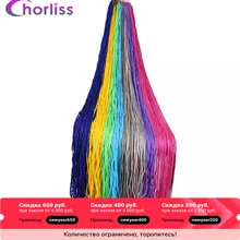 Chorliss 3" Zizi косички вязанные крючком волосы пряди цветные синтетические волосы для наращивания черный серый Zizi косички для волос