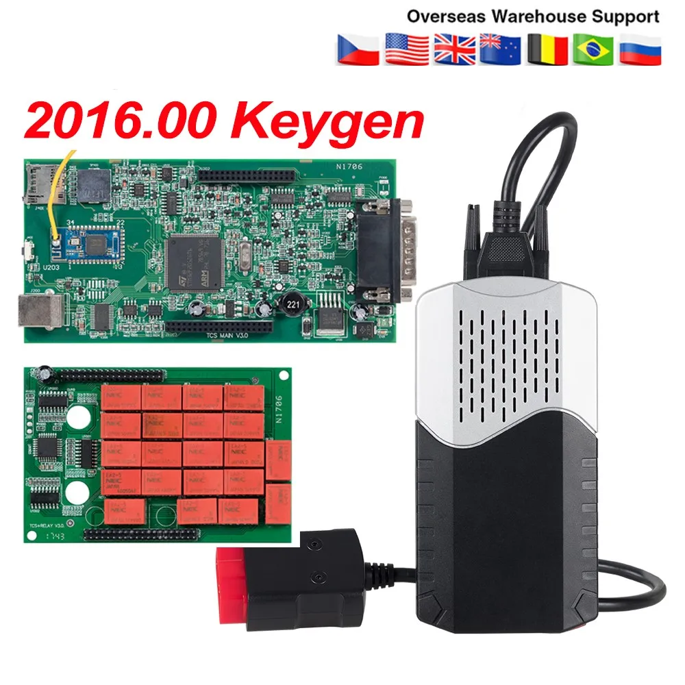 

2020 Newest nec relays for Delphi DS150E obd scanner keygen bluetooth obd2 OBDII diagnostic tool code reader with car cables