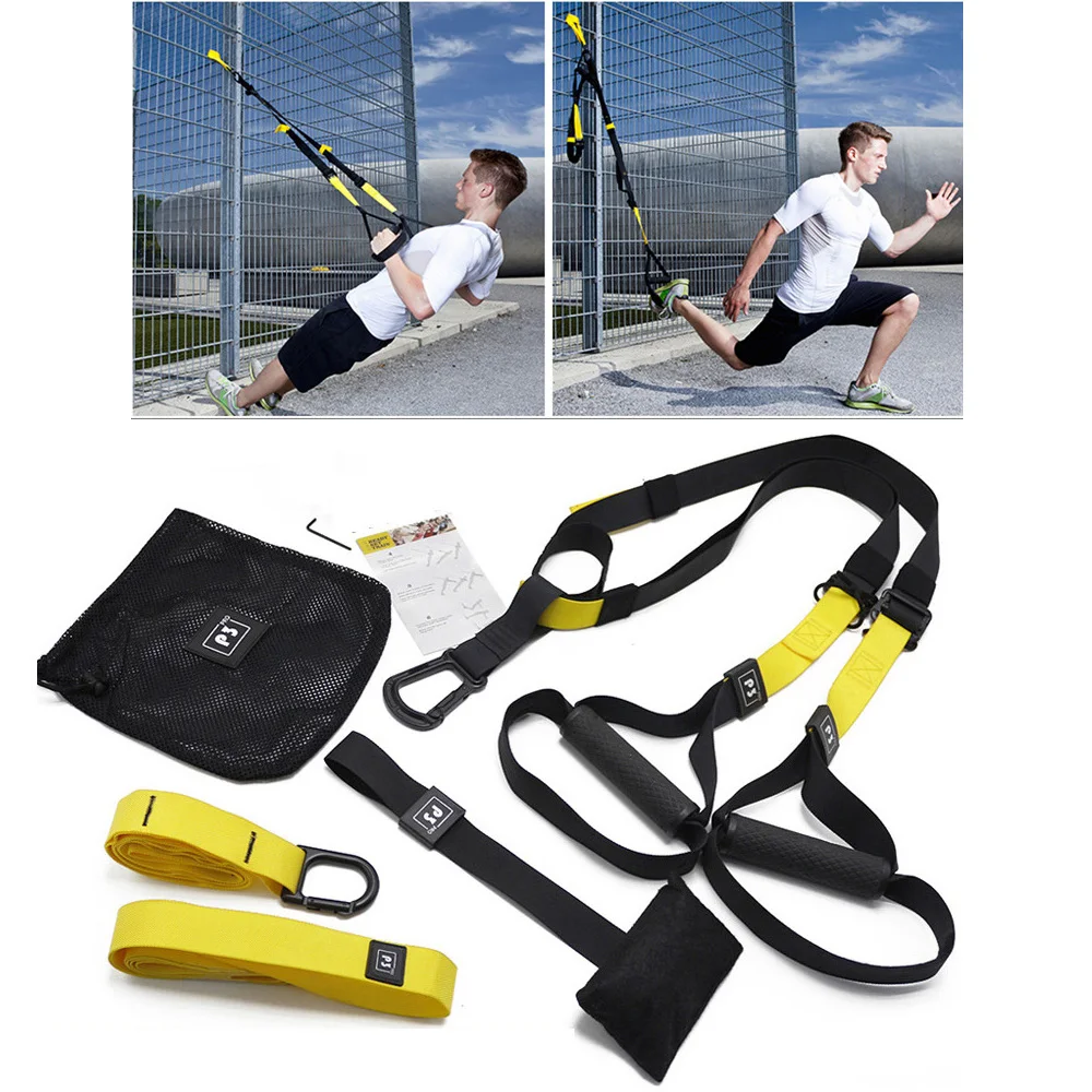 

Rooxin Suspended training belt pull rope resistance band training belt fitness multifunctional yoga fitness belt Suspension rope
