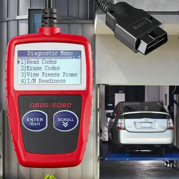 

OBD2 OBDII EOBD Scanner Auto Car Code Reader Tester Diagnostic Universal New Diagnostic Tools Engine Fault LCD Display