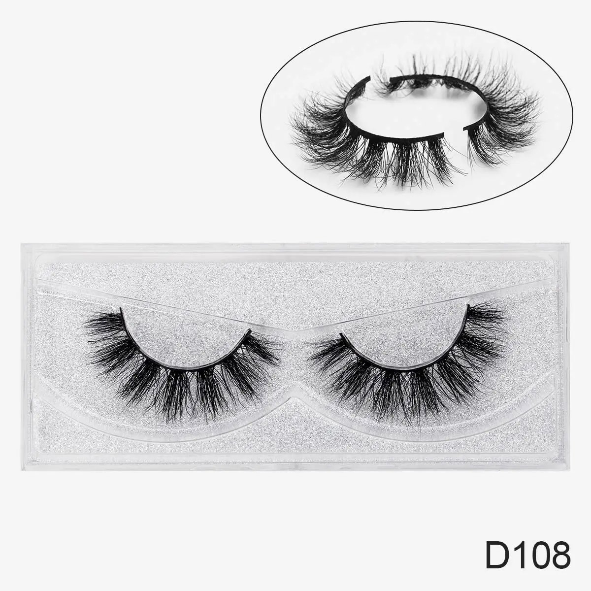DYSILK ресницы 3D норковые ресницы безжалостные норковые ресницы 25 мм накладные ресницы для макияжа Драматические Длинные толстые ресницы - Цвет: D108