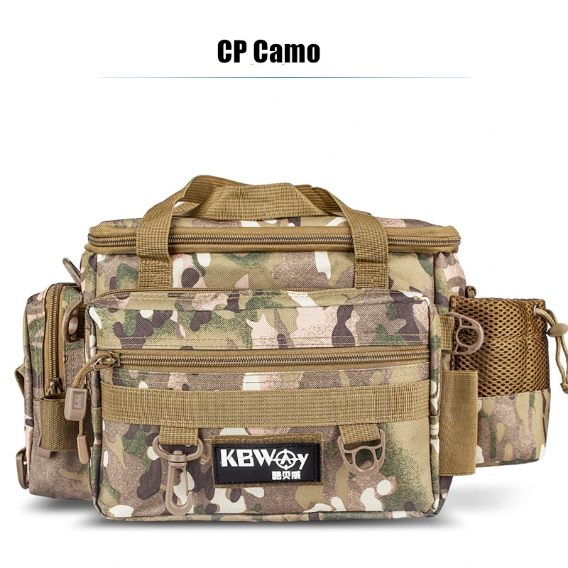CP Camo Многофункциональные рыболовные снасти, сумки для спорта на открытом воздухе, поясная сумка, рыболовные приманки, сумка для хранения, сумки через плечо - Цвет: CP Camo