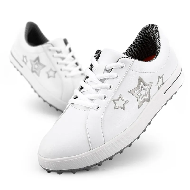 ladies black waterproof golf shoes