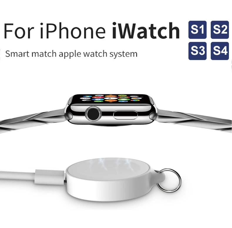 

External Battery Charger For Apple Watch 1 2 3 Wireless Fast Charging Port mini Portable Travel Outdoor Power Bank