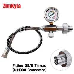 HPA Fill Station Charging Adaptor Adaptor from Scuba Tank W/Din 232/300Bar Connector for Paintball PCP Air Refill