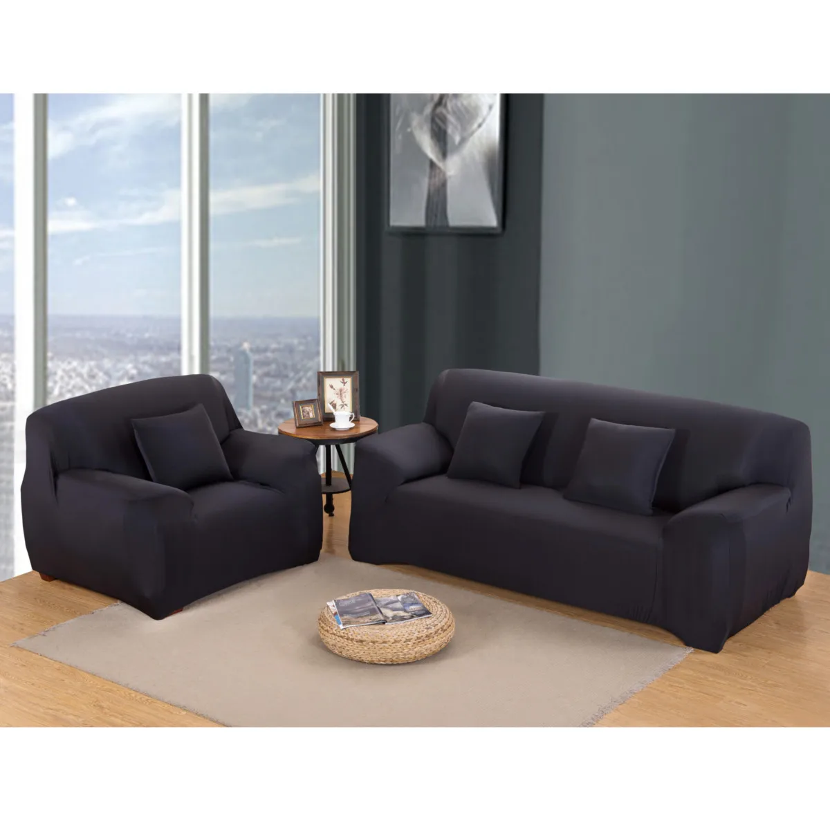 

High Elastic Slipcovers Sofa Cover Full Cover All-Inclusive towel Non-Slip Fabric Universal For Living Room Slip-resistant