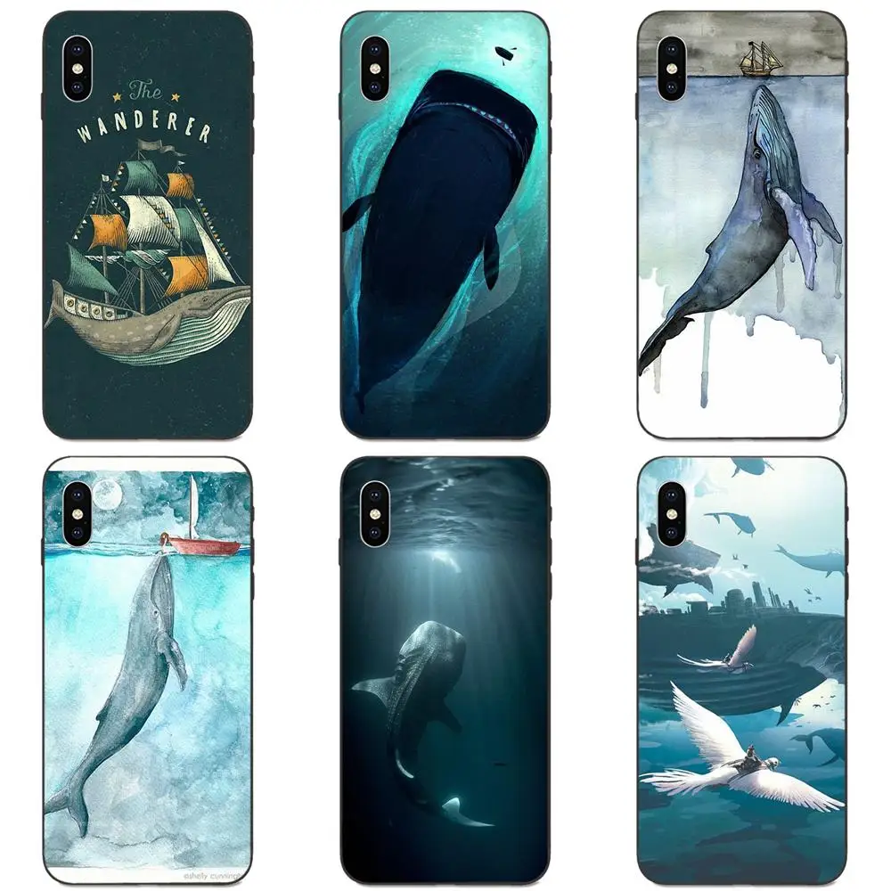 Кит и лодка мягкий из термопластика чехол Capa для Galaxy A10S A20S A2 Core A30S A40S A50S A70S A90 5G M10 M30S