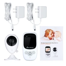 2,4 дюймов беспроводной цветной ЖК-монитор для видеоняни с колыбельными инфракрасным ночным видением 2 Talkback контроль температуры