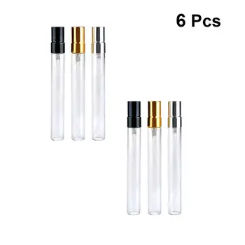 

6Pcs 10ml Perfume Subpackaging Bottles Glass Pump Bottles Travel Spray Bottle Atomizer for Women Trip 3 Colors