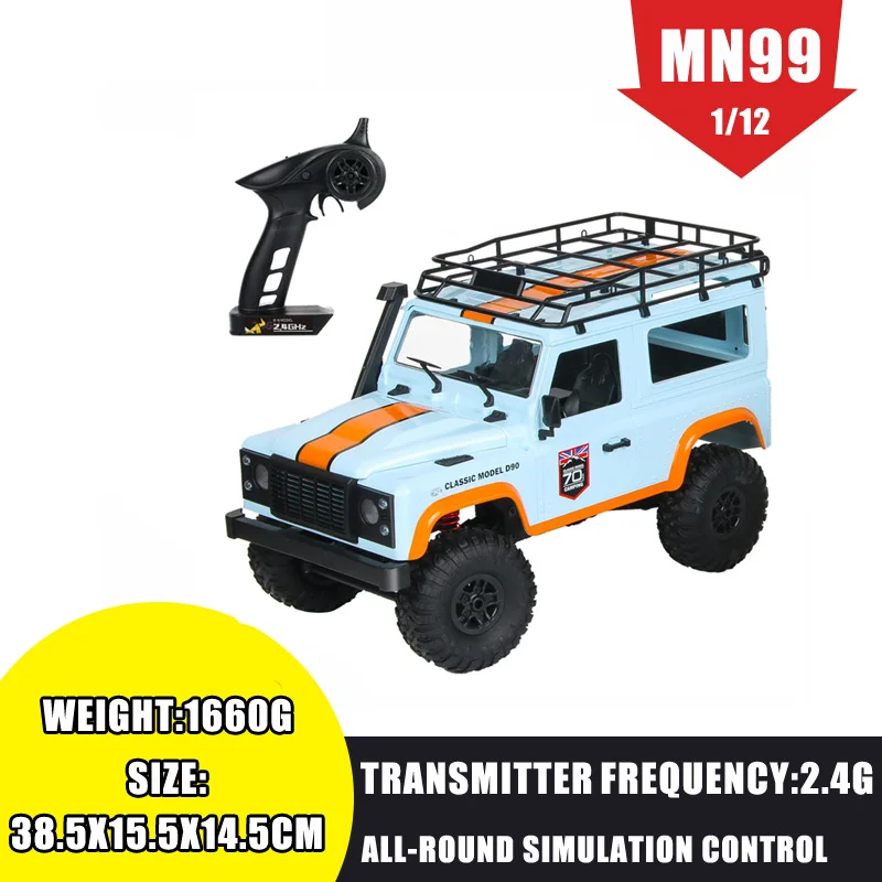 MN 99 2,4G 1/12 4WD RTR гусеничный Радиоуправляемый автомобиль для Land Rover 70 юбилейный выпуск Игрушечная модель автомобиля уличные игрушки для детей VS MN90 MN91