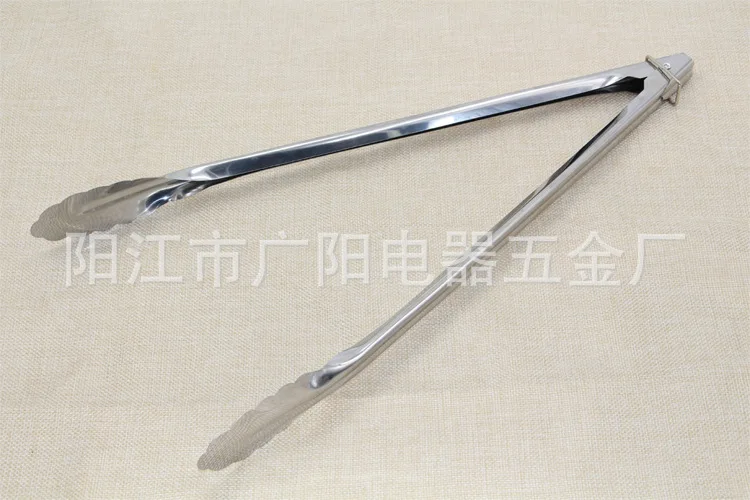 Multi-functional Stainless Steel Barbecue Clamp Kitchen Gadgets 40 Cm Tableware Food Clip Bread Food Clip Manufacturers Direct S