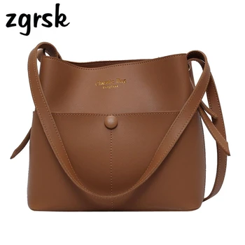 

Casaul Buckets Bag For Women Designer Shoulder Bags Luxury Soft Pu Leather Crossbody Bag Large Capacity Totes Ladies Big Purses