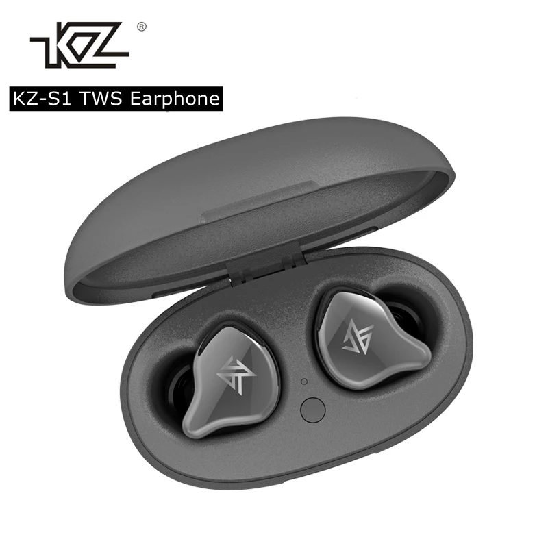 Беспроводные наушники KZ S1 TWS беспроводные bluetooth наушники 5,0 HiFi динамические сбалансированные арматурные драйверы наушники с сенсорным управлением игровая гарнитура с микрофоном наушники беспроводные