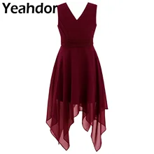 

Chiffon Dresses for Girls Sleeveless Pleated Flower Girl Dresses Wedding Costume Childrens Pageant Dress Petites Filles Robes