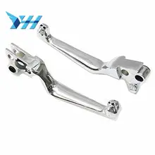 Для Sportster 1996-2003 череп Хром сцепные рычаги для Harley Softail Fat Boy Dyna Street Bob Low Rider Custom 1996-2012