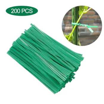 

200PCS/Pack 15CM Plant Twist Tie Flower Branch Fixing Multi-functional Green Plastic-Coated Garden Training Wire