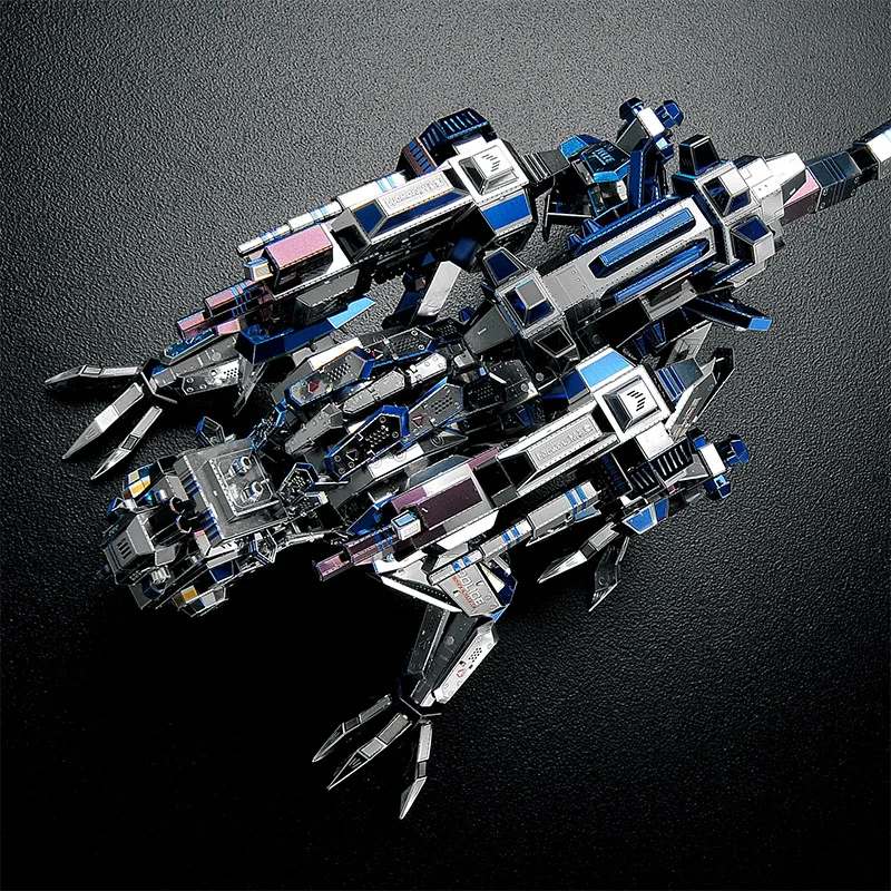 

Dragon Sense microworld 3D Metal Puzzle DIY Assembled Model Machinery Police Dog Model Desktop Ornaments