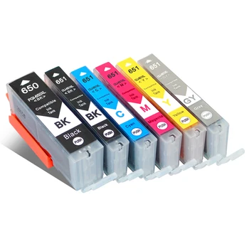 

1 set Compatible Ink Cartridge CLI 651 PGI 650 XL for Canon Pixma MG5560 MG5660 MG7560 MG6540 MG5460 IP7260 MX726 MX926 Printer