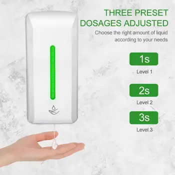 

Automatic Liquid Soap Dispenser 850ML Automatic Sensor Hand Disinfection Machine Touchless Wall-mounted Liquid Hand Cleaner