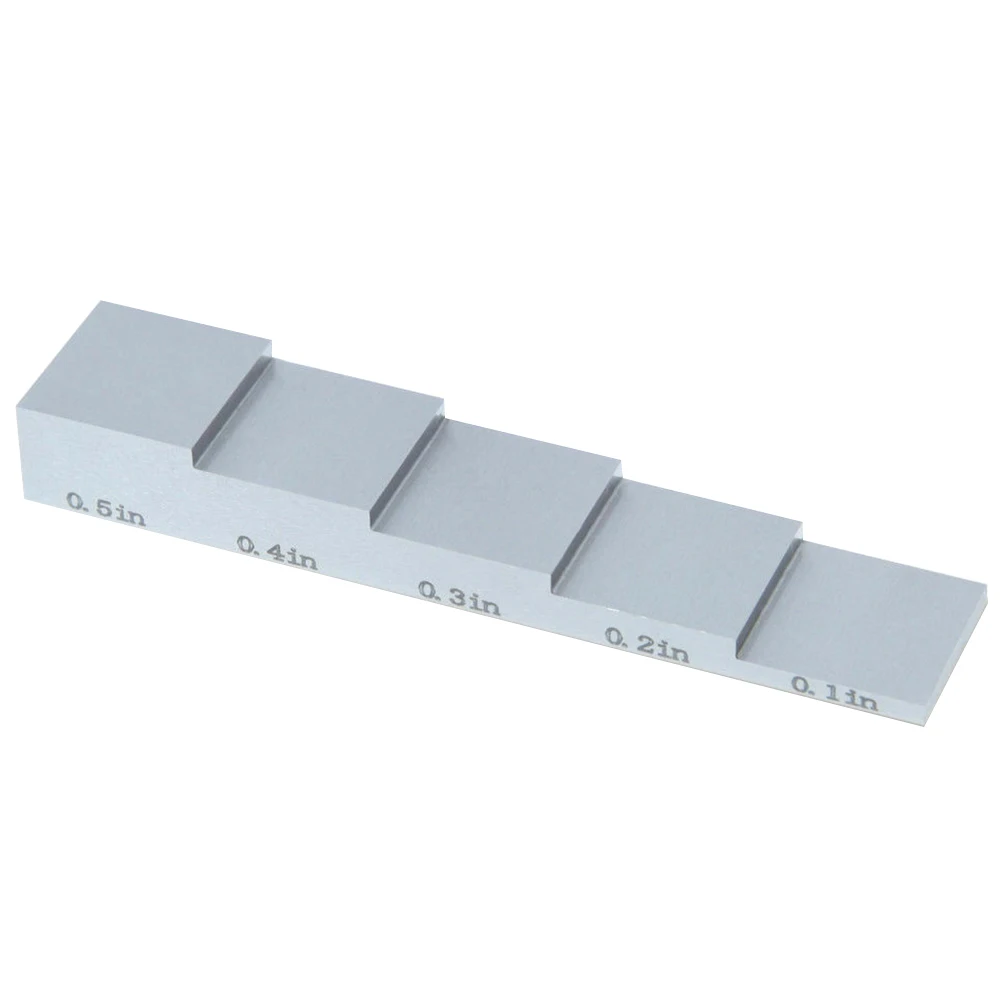 

5 Steps Measuring Tool Practical Portable Carbon Steel Accessories Inspection Ultrasonic Thickness Gauge Calibration Block