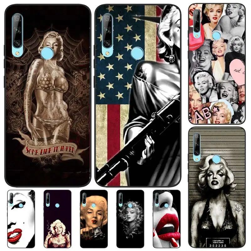 ByLoving Girls Мэрилин Монро тату шикарный милый чехол для телефона Huawei Enjoy 7S 8 7PLUS 8PLUS 8E 9