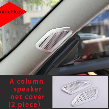 speaker net Для Maserati levante звуковая колонка чистая покрытая хромированная формовочная отделка 2 шт - Цвет: speaker net