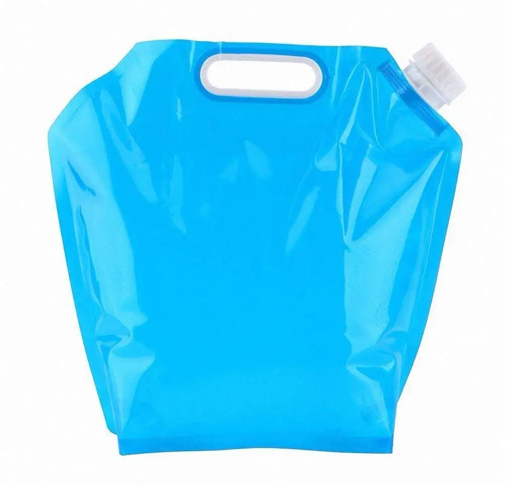 Blue 2 шт 10л велосипедная сумка для воды, товары для предотвращения аварий, резервуар для воды, сумка для воды, портативная большая емкость, складная безопасная сумка - Цвет: Blue