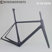Winow карбоновый дорожный велосипед v набор тормозных Рам 52 54 56 см супер жесткость BB86 Пресс fit UD матовый обод велосипеда 700c дорожный карбоновый каркас