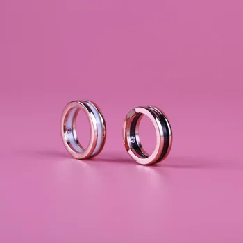 

Save the children ceramic ring, suitable for male ring female ring, rose white ring rose black ring jewelry gift