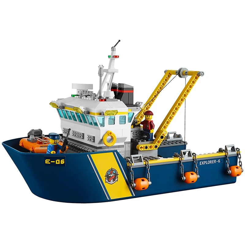 

Building Blocks Compatible For Legoingly City Police Series Submarine Ocean Base Deep Sea Exploration Exploration Ship Gift Toys