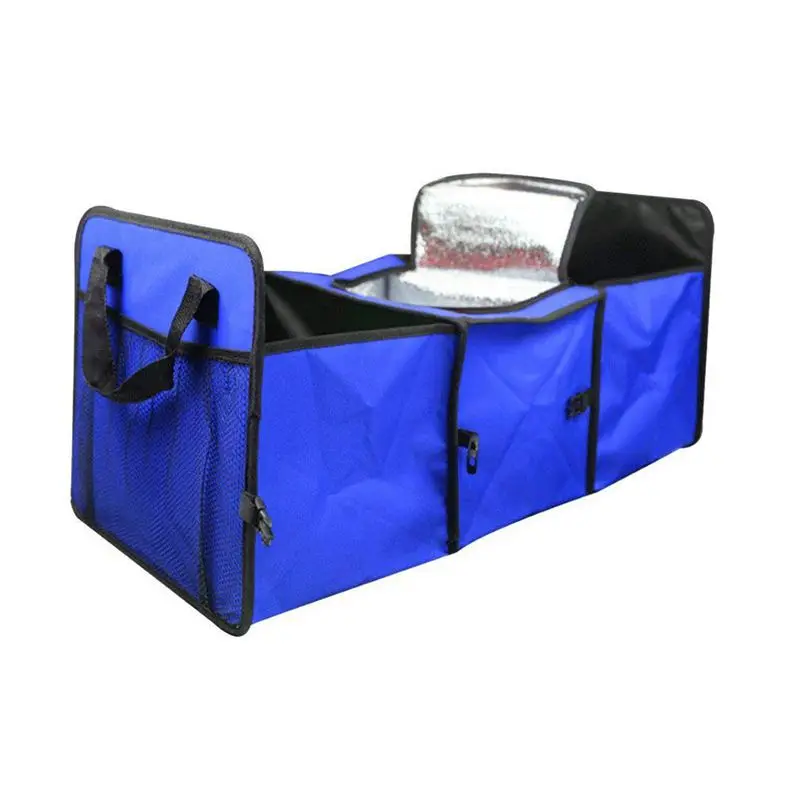 

Auto Trunk Organizer,Collapsible Car Cargo Organizer with Cooling and Insulation Compartment for Car Organizing Shopping Camping