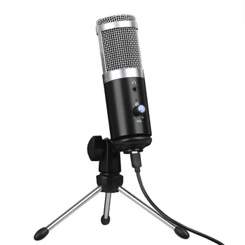 

USB Condenser Recording Microphone Desktop Mic Professional Voice Microphones For PC Computer Laptop Game Live Voice Mic