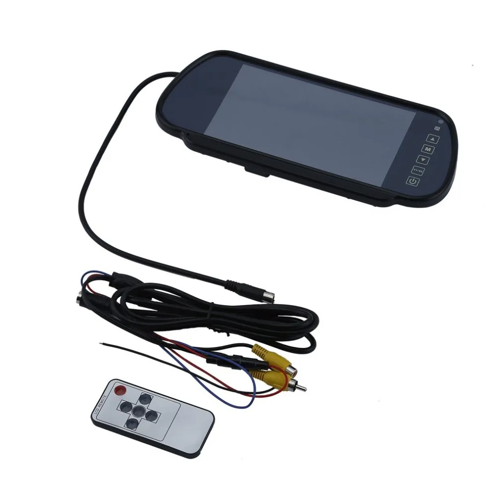 7 дюймов TFT-LCD цифровой дисплей автомобиля панель для автомобиля два способа Видео вход монитор PAL& NTSC Система регулируемое изображение