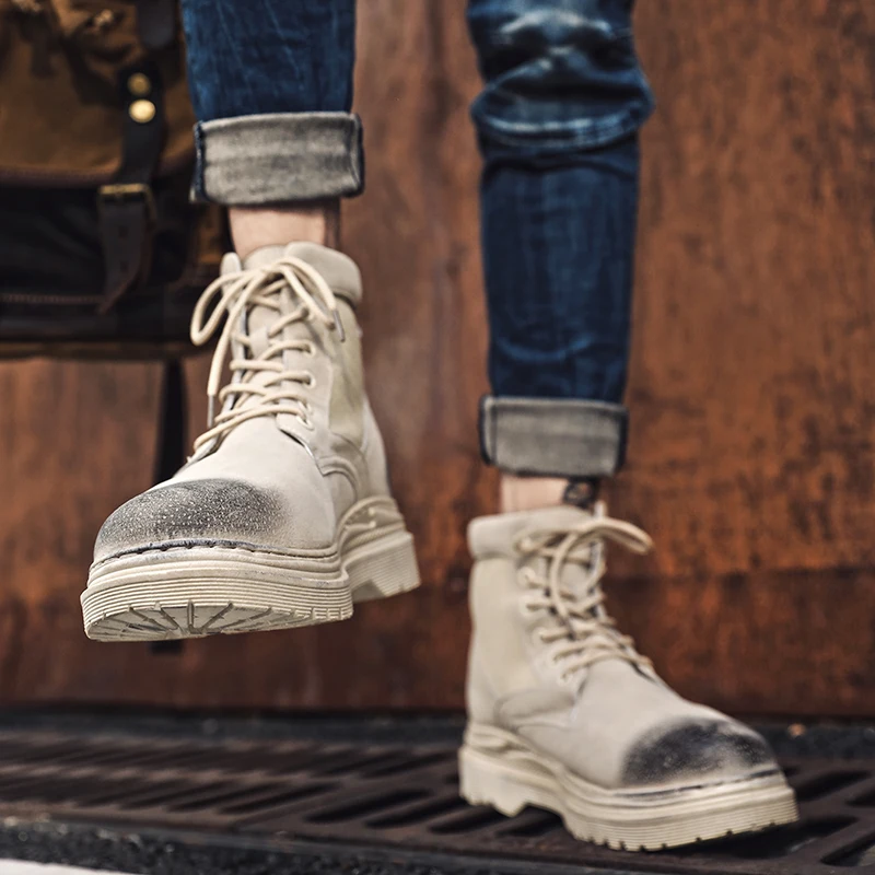Winter Boots men new autumn winter high help wolf snow snow outdoor tooling boots high quality men's waterproof shoes*C05