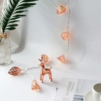 

Rose Gold 10 LED Lantern String Lights for Party Bedroom Bohemian Decorations Wall Decor Bridal Showert Indoor Patio Summer