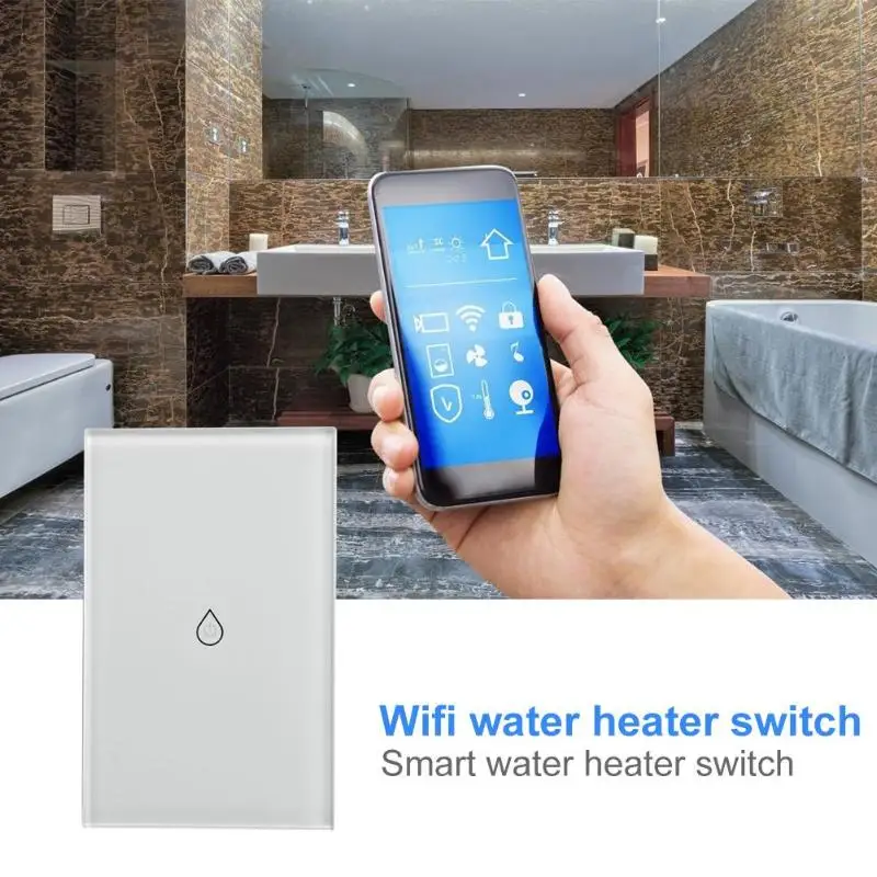 

WiFi Boiler Intelligent Switch Water Heater Switch Voice Remote Control US Plug Electrical Supplies with Calendar Timer