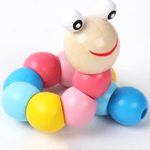 Jouet chenille torsadé en bois coloré pour enfants, jouet éducatif, Kit artisanal, cadeau de noël