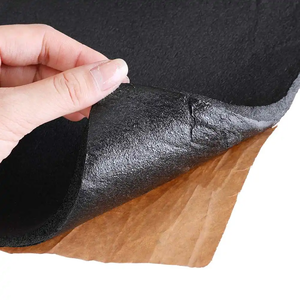 5MM 200CMx50CM Car Soundproof Deadening Truck Anti-noise Sound Insulation Cotton Heat Closed Cell Foam Deadener Mat