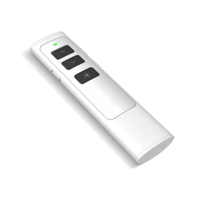 Белый Универсальный 2,4 ГГц беспроводной Презентер ручки USB Recha карта памяти - Цвет: Белый