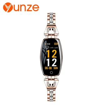 

YUNZE H8 smart watch women remote control camera Smartwatch ANDROID iOS waterproof IP67 heart rate and blood pressure detection