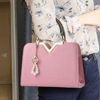 

2020 New Summer Female Bag For Ladies Phone Pocket Zipper Women Handbags Leather Women Exquisite Shoulder Crossbody Bags