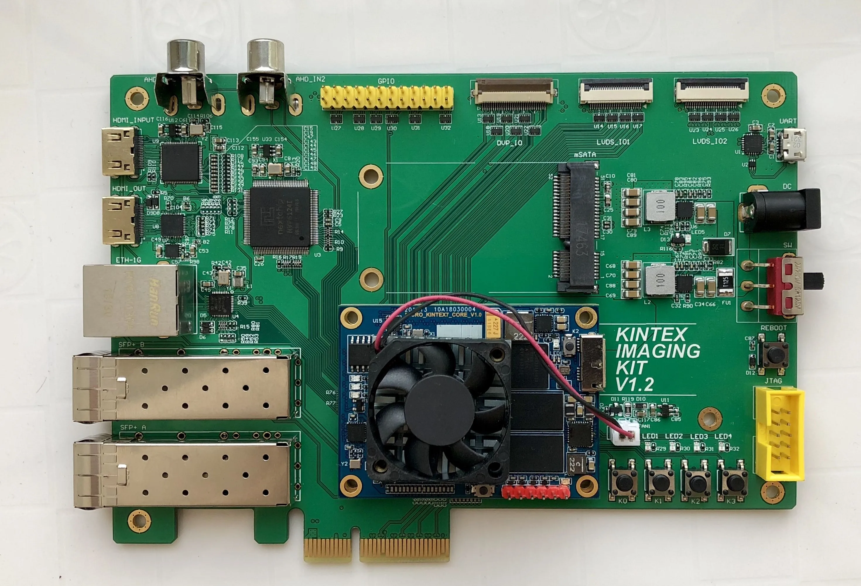 FPGA обработка изображений оптическая связь XC7K325T основная плата