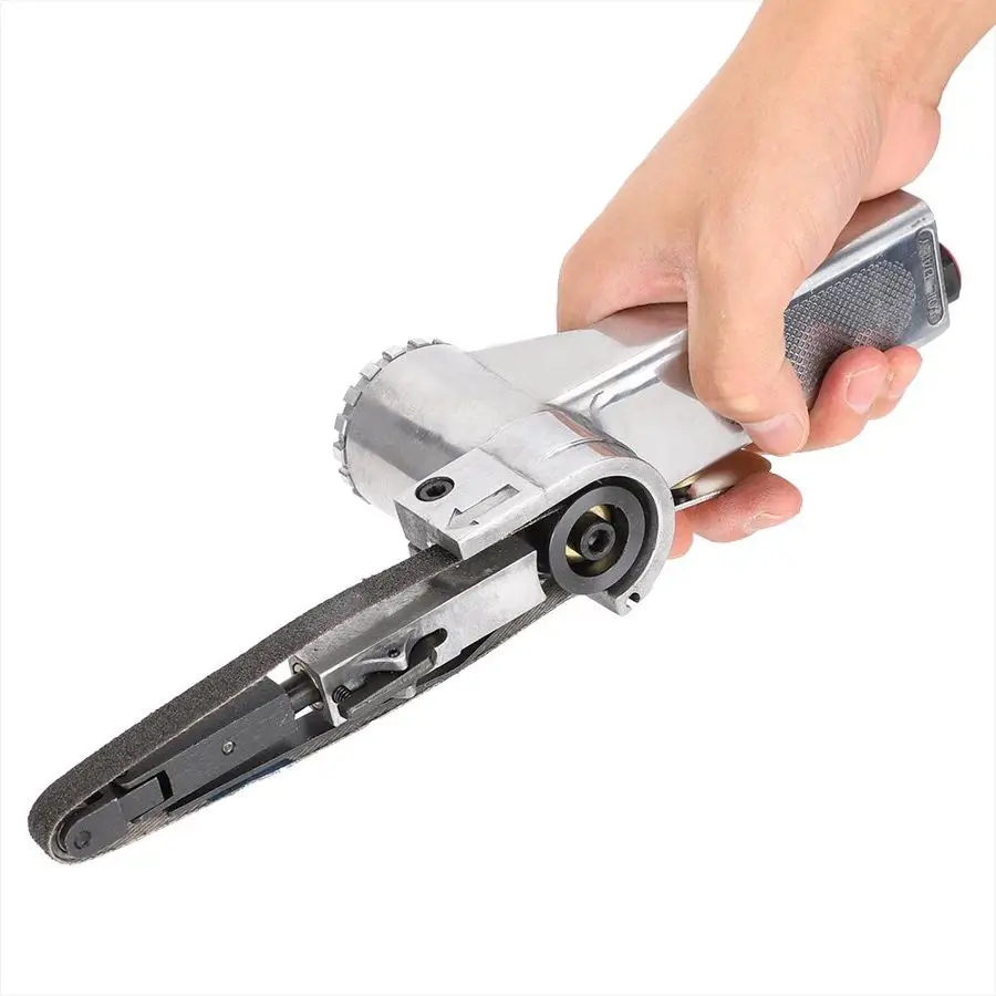 

Pneumatic Belt Sander 10mm Belt Angle Grinder DIY Sanding Grinding Polishing Machine Head Sander for Woodworking Furniture