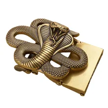 Western Elephant Dragon Snake Leopard Cow Wolf Eagle Scorpions Retro Gold Sliver Zinc Alloy Auto Men Buckle Fit 3.4cm Strap