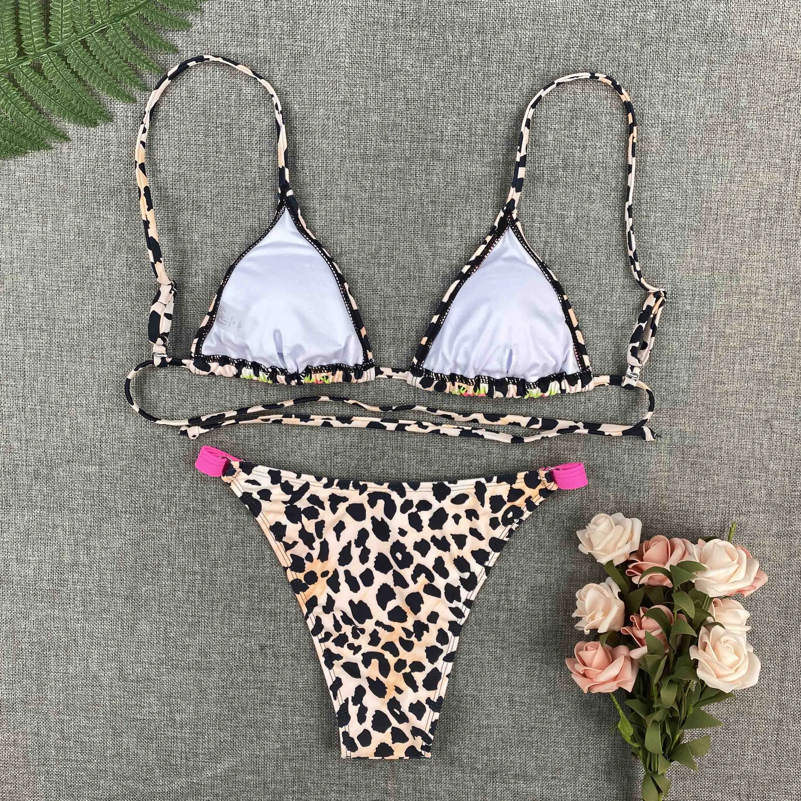 Leopard Floral Print Bikini Set Surfside Bikinis