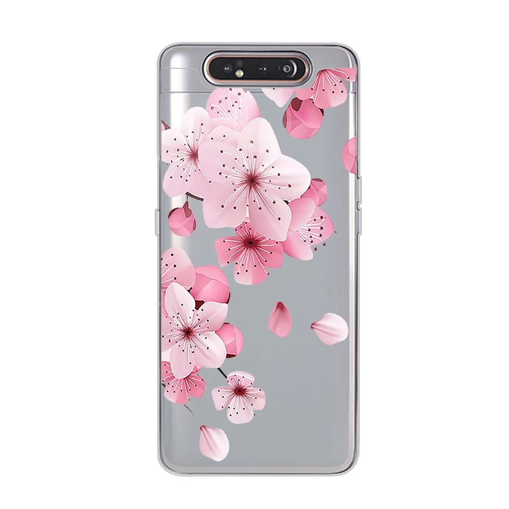 Ciciber цветок сливы чехлы для телефонов samsung Galaxy A50 A70 A10 A80 A40 A30 A20 A60 A20e Мягкий силиконовый чехол из ТПУ
