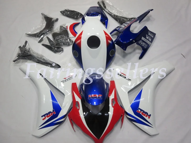 Инъекций ABS Полный обтекатели комплект Подходит для HONDA CBR1000RR 2008 2009 2010 2011 CBR1000RR 08-11 CBR1000 обтекатель, цвет красный, белый, черный