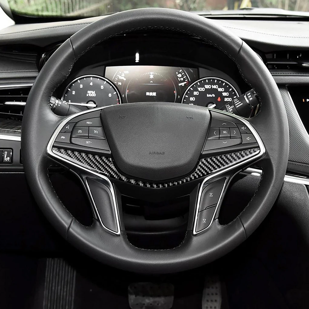 Автомобильная рулевая панель из углеродного волокна, накладка, замена для Cadillac XT5 CT6